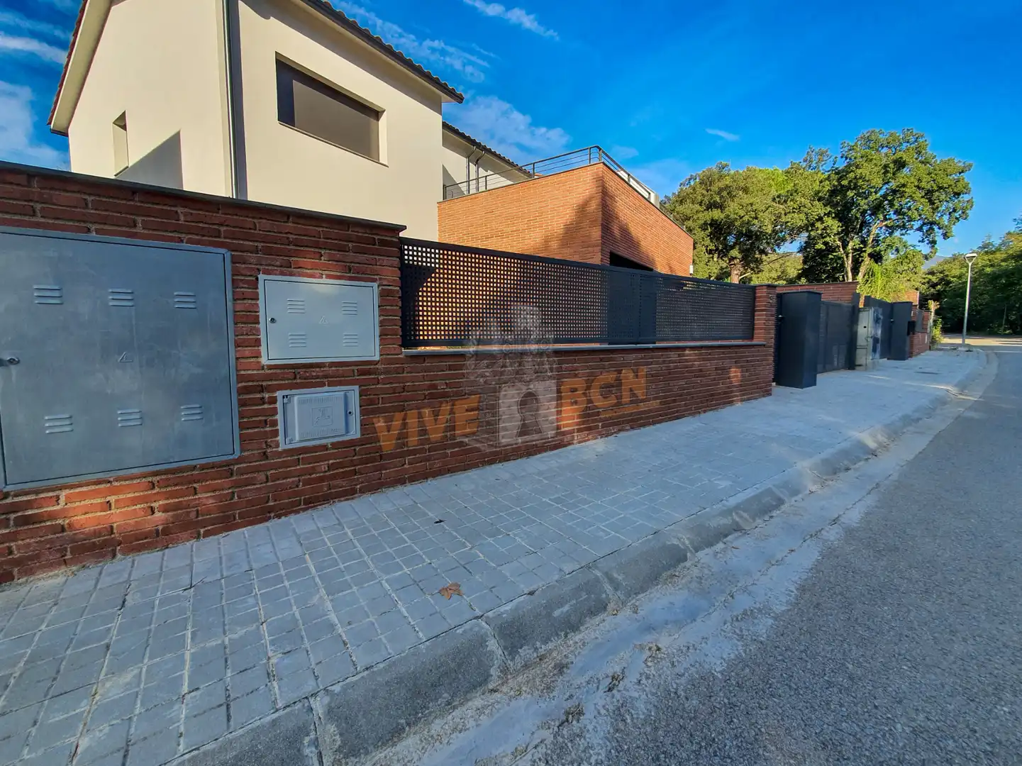 Vista exterior de Casa adosada en venta en Sant Esteve de Palautordera con Calefacción, Jardín privado y Terraza