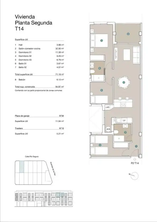 Piso en venta en Jacarilla con Terraza, Piscina y Piscina comunitaria