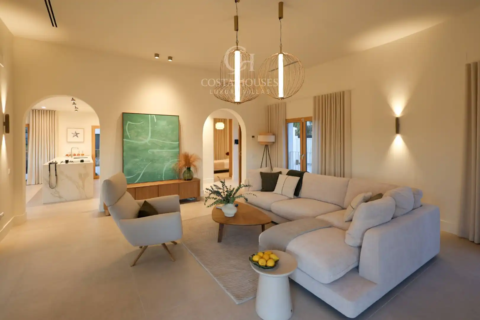 Sala de estar de Casa o chalet en venta en Jávea / Xàbia con Aire acondicionado, Calefacción y Jardín privado