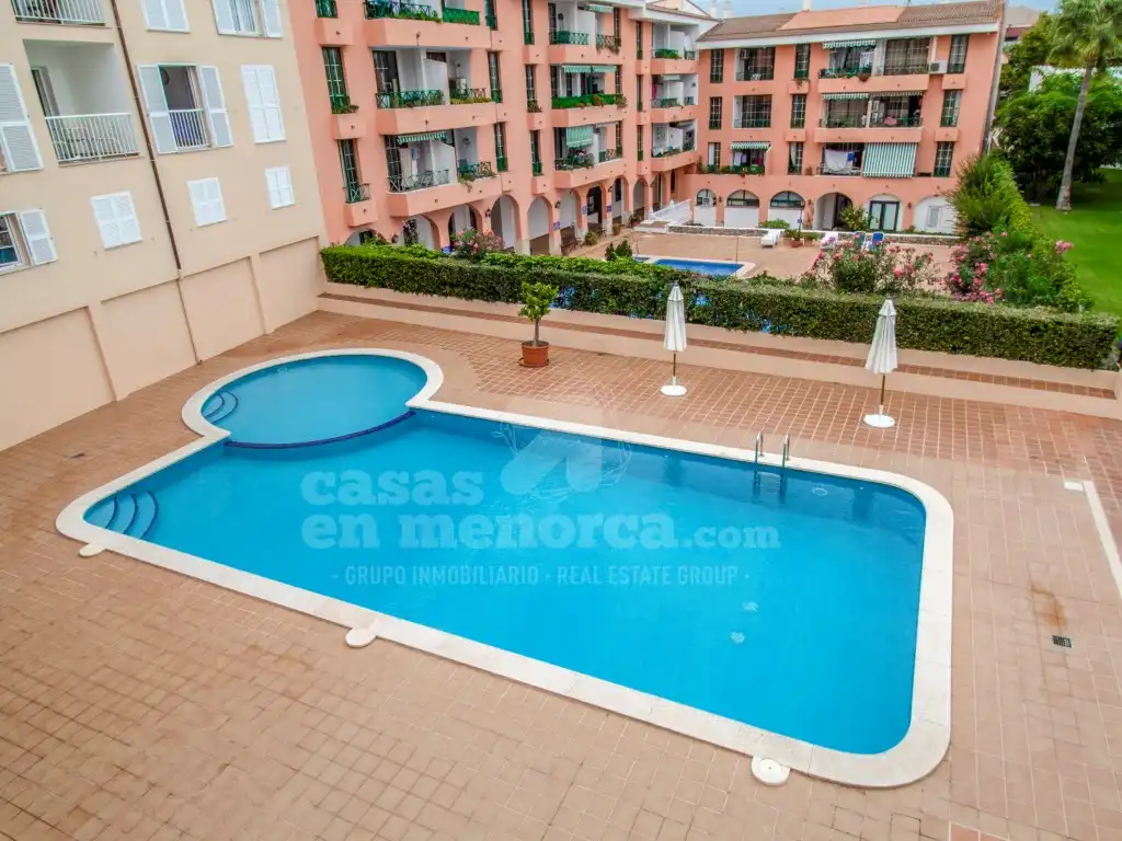 Swimming pool of Apartments for sale in Es Castell  with Air Conditioner, Terrace and Swimming Pool