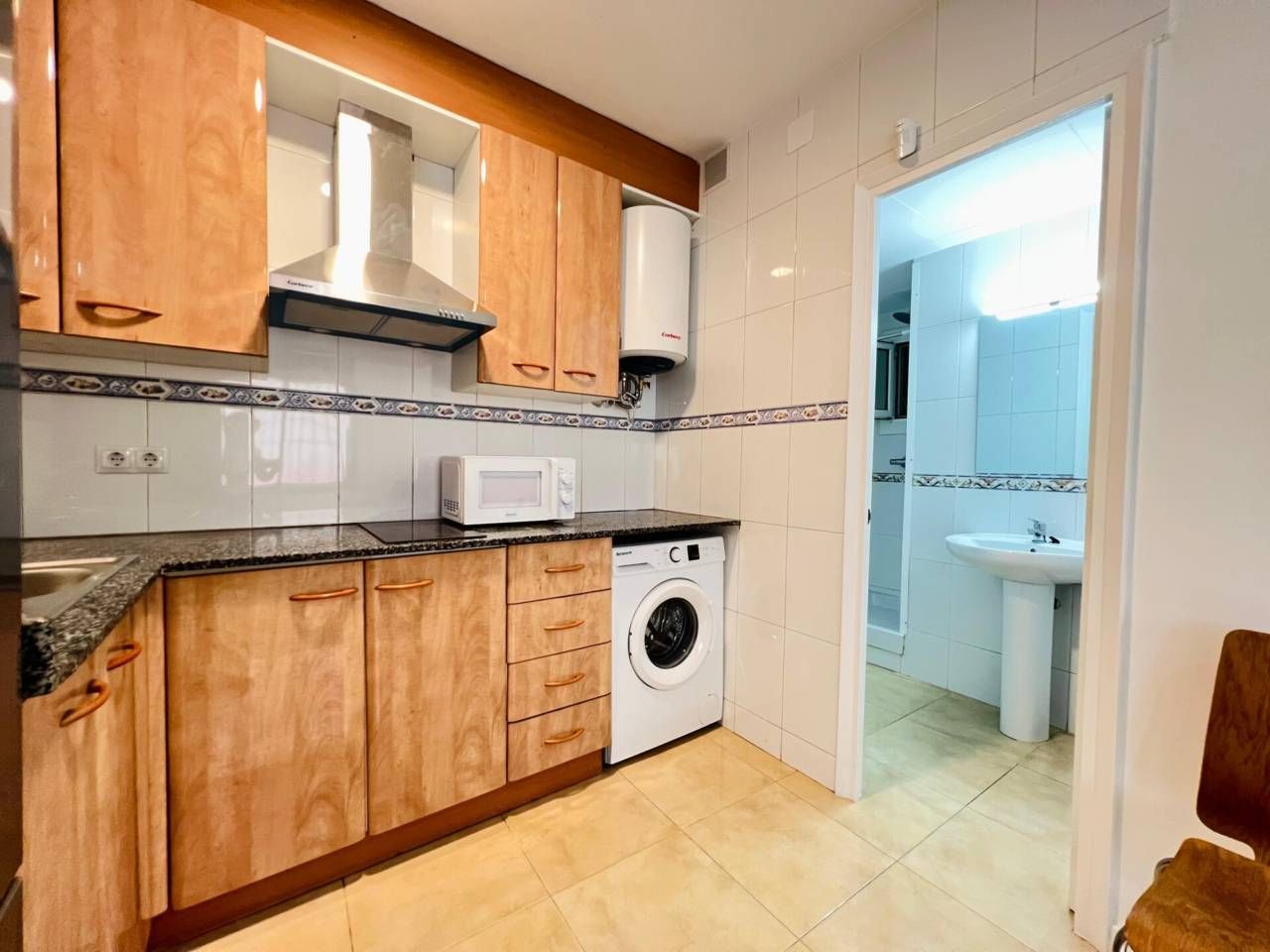 Kitchen of Flat to rent in  Barcelona Capital  with Furnished