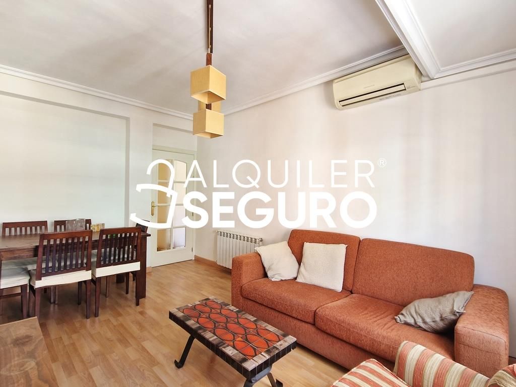 Living room of Flat to rent in  Madrid Capital  with Air Conditioner, Heating and Terrace