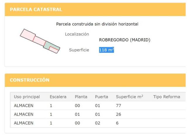 Terreno en Venta en Sombra, 7 en Robregordo