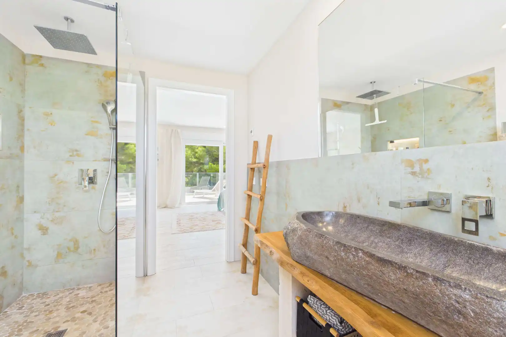 Badezimmer von Haus oder Chalet zum Verkauf in Capdepera mit Klimaanlage, Heizung und Terrasse