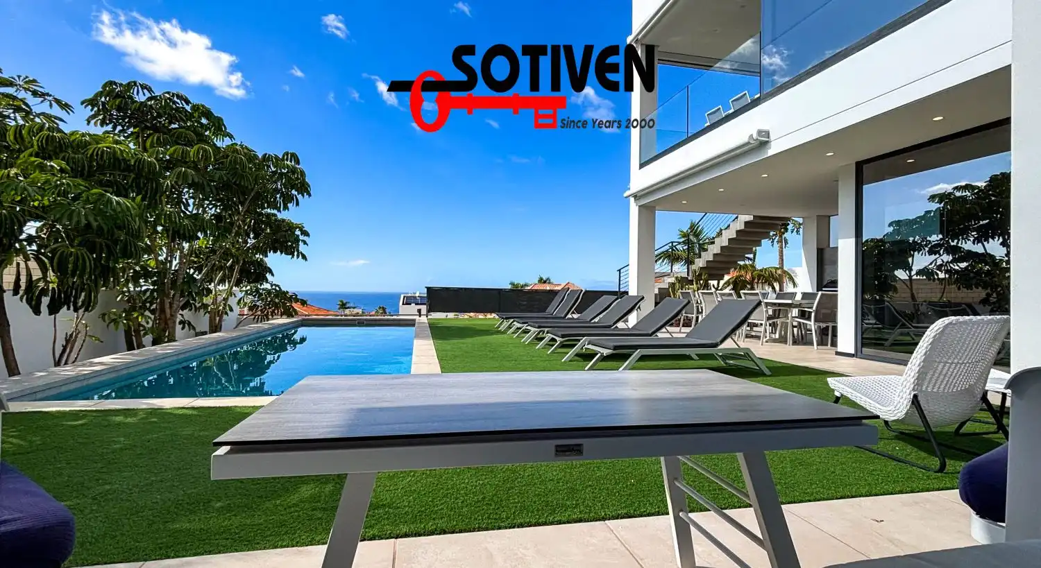 Terraza de Casa o chalet en venta en Adeje con Jardín privado, Terraza y Piscina