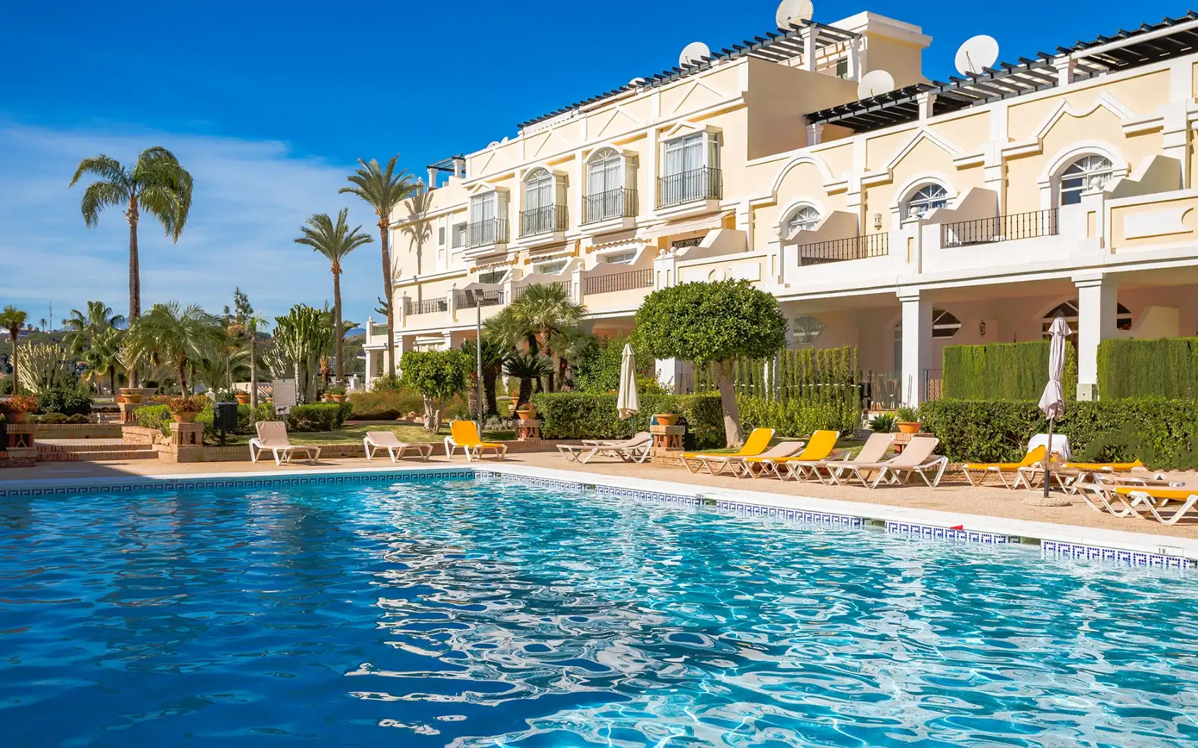 Swimming pool of Duplexes for sale in Marbella  with Air Conditioner, Terrace and Swimming Pool