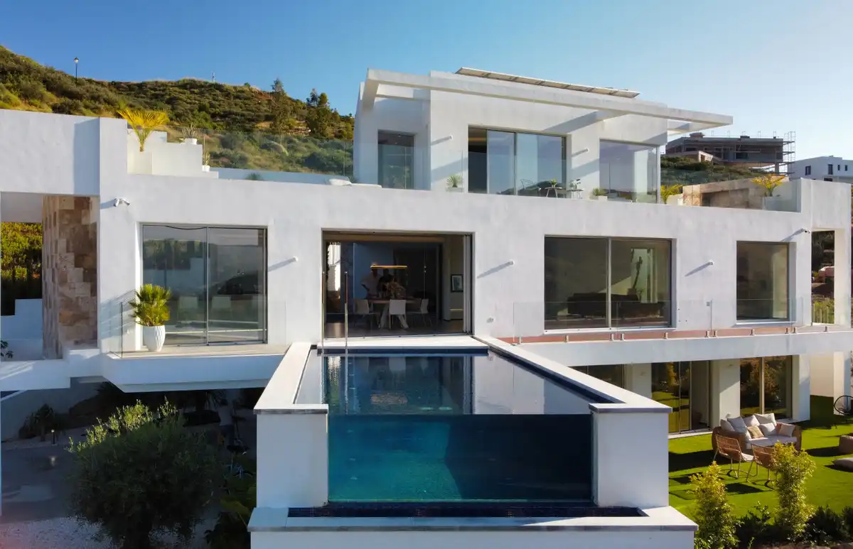 Exterior view of Houses for sale in Mijas  with Air Conditioner, Private garden and Terrace