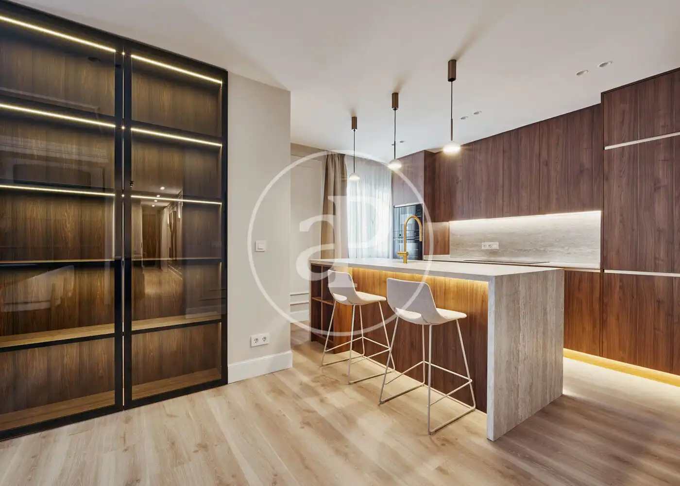 Kitchen of Flat for sale in Madrid  with Air Conditioner, Heating and Storage room