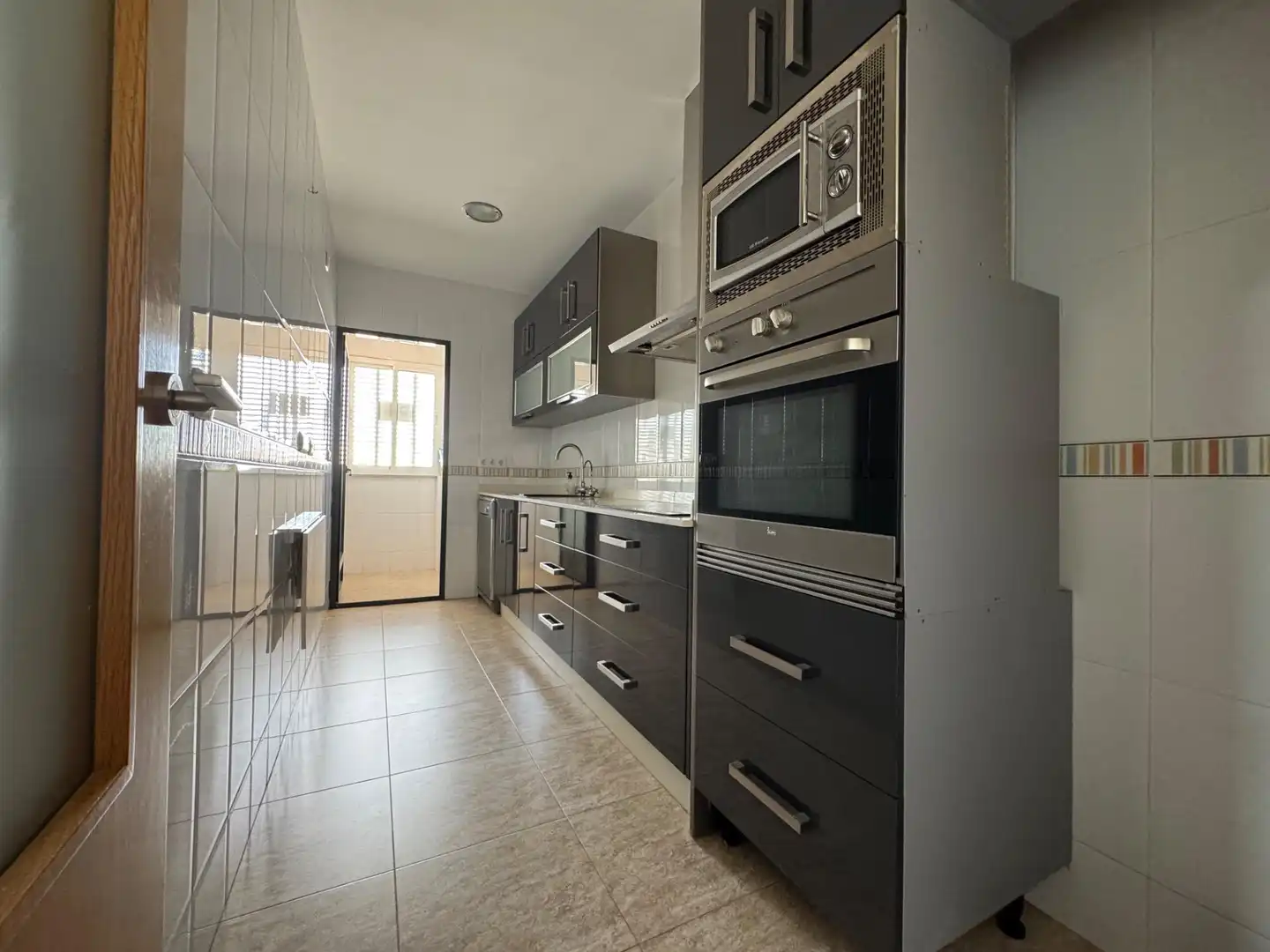 Cocina de Planta baja en venta en Fuente Álamo de Murcia con Aire acondicionado, Jardín privado y Terraza