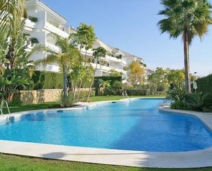 Swimming pool of Apartment to rent in Marbella  with Air Conditioner and Terrace