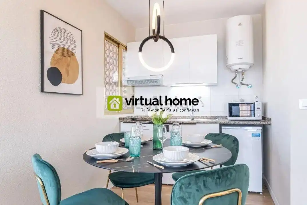 Kitchen of Flat for sale in Benidorm  with Air Conditioner, Terrace and Furnished