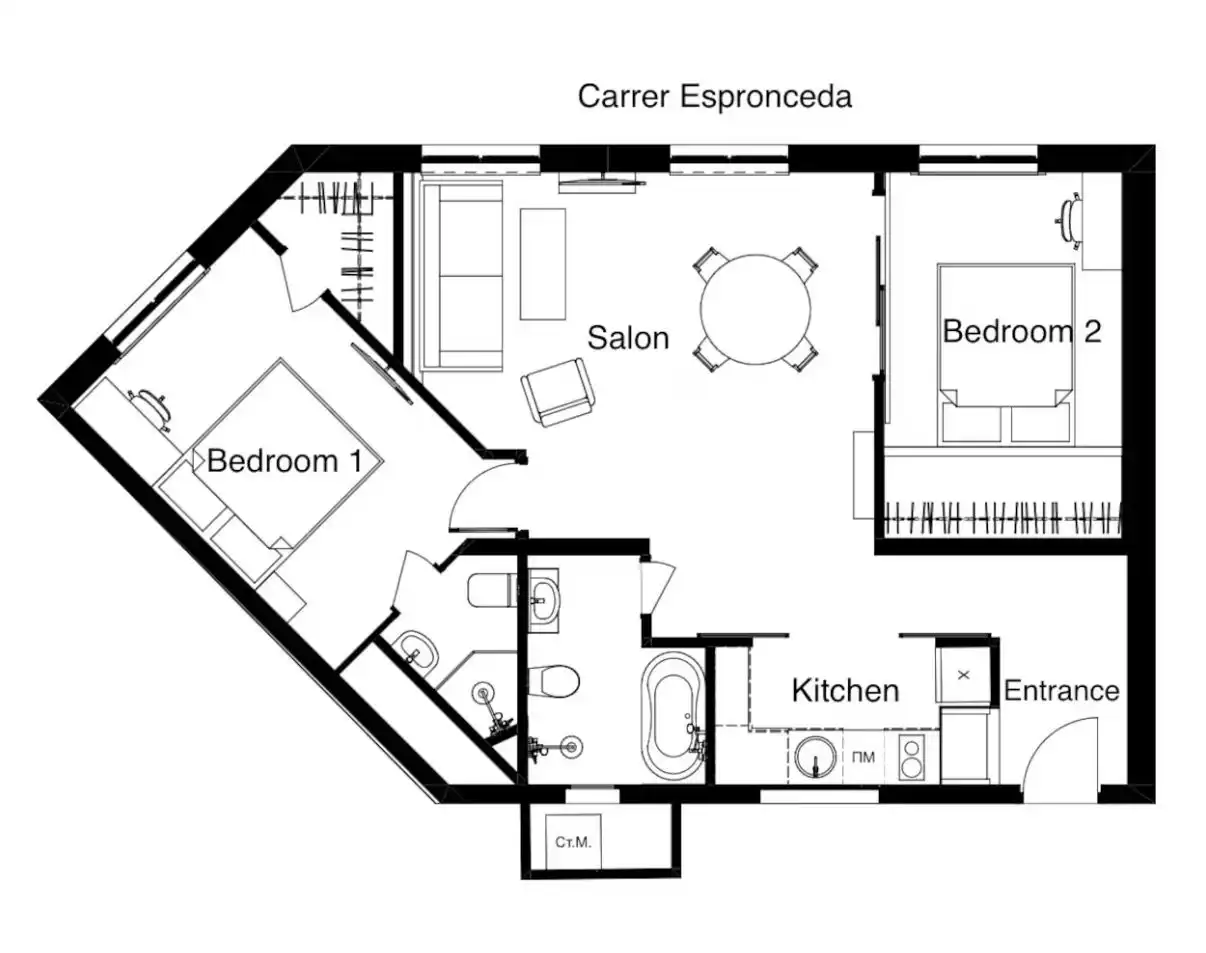 Flat for sale in Barcelona  with Air Conditioner, Heating and Furnished