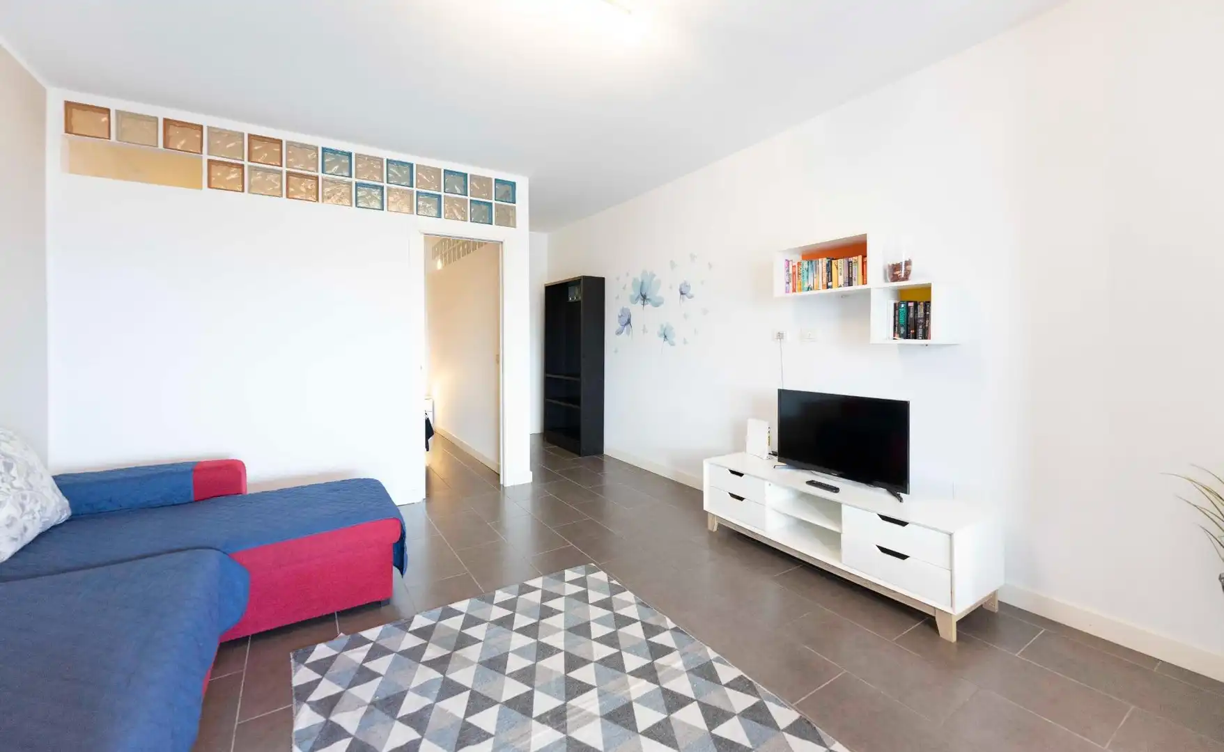 Sala de estar de Apartamento de alquiler en Adeje con Aire acondicionado, Terraza y Amueblado