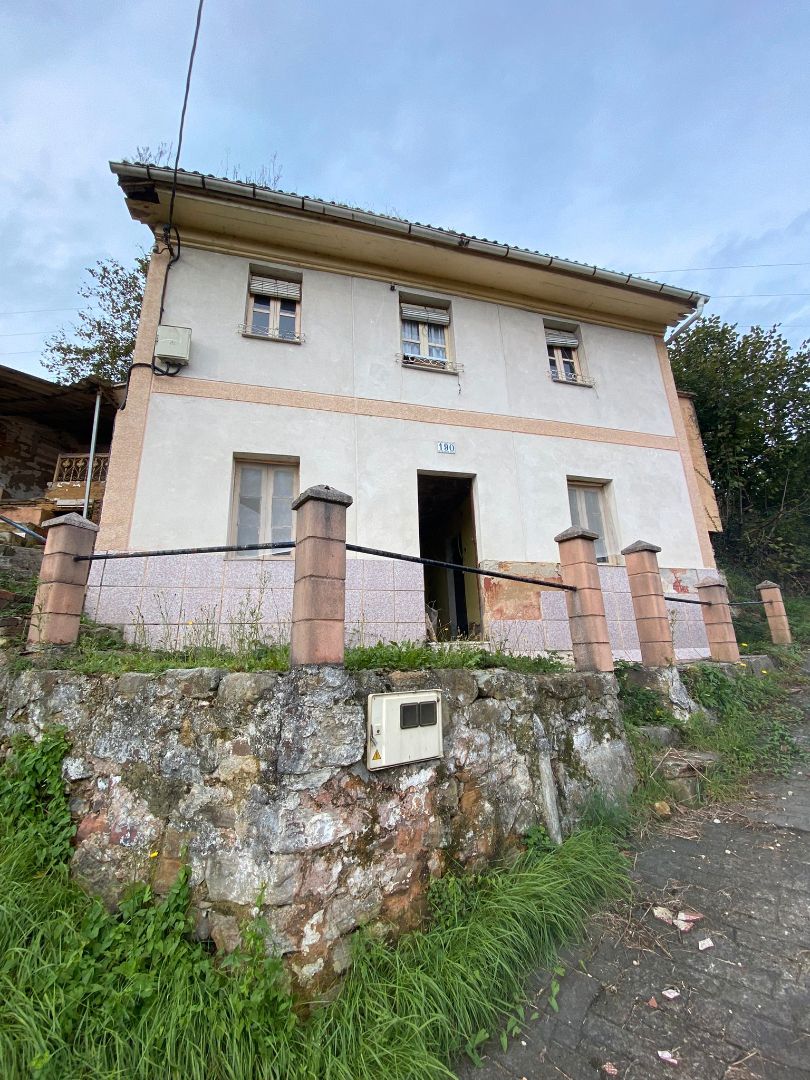 Exterior view of House or chalet for sale in Langreo  with Private garden