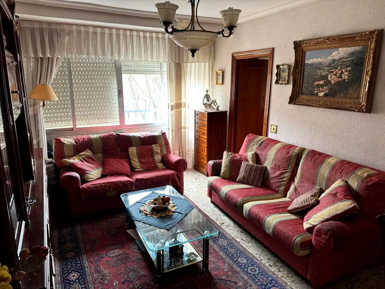 Living room of Flat for sale in Madrid  with Heating, Furnished and Alarm