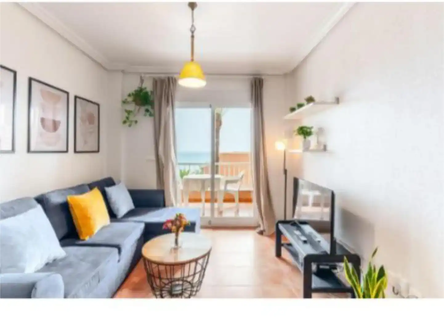 Wohnzimmer von Wohnung zur Miete in Mojácar mit Klimaanlage, Abstellraum und Schwimmbad