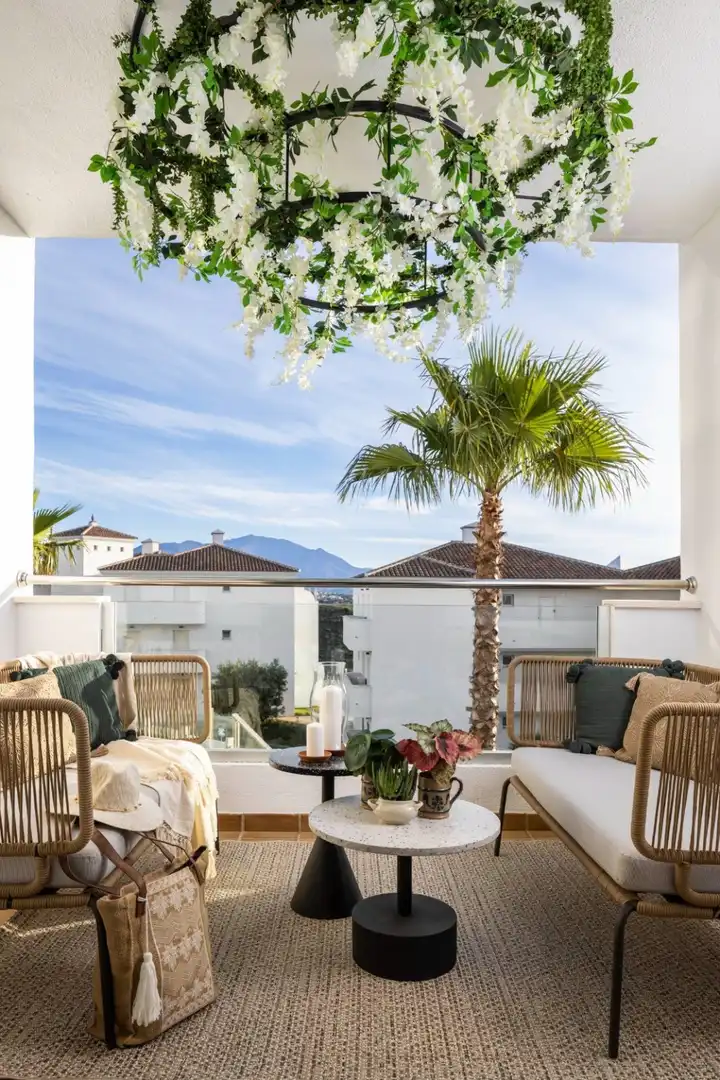 Terrassa de Apartament en venda en Manilva amb Aire condicionat, Jardí privat i Terrassa