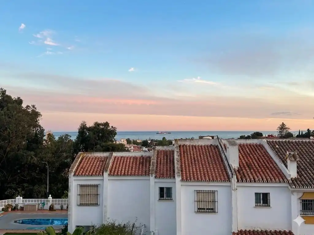 Exterior view of Detached homes for sale in Málaga  with Air Conditioner, Private garden and Terrace