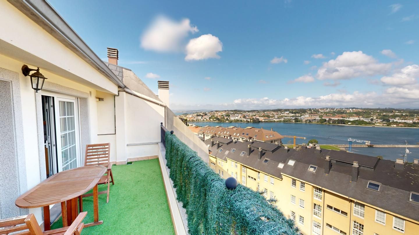Balcony of Flat to rent in Culleredo  with Terrace and Furnished