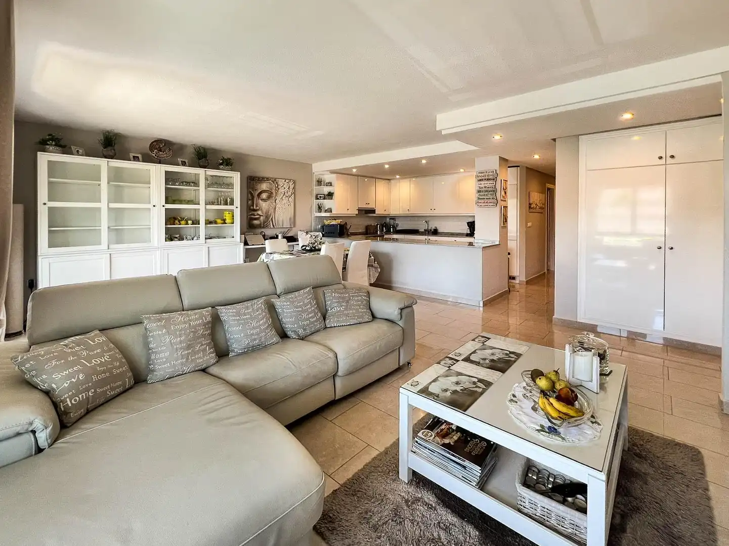 Living room of Apartments for sale in L'Alfàs del Pi  with Air Conditioner, Private garden and Terrace