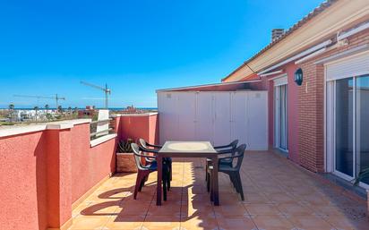 Terrace of Attic for sale in Pilar de la Horadada  with Air Conditioner, Terrace and Furnished