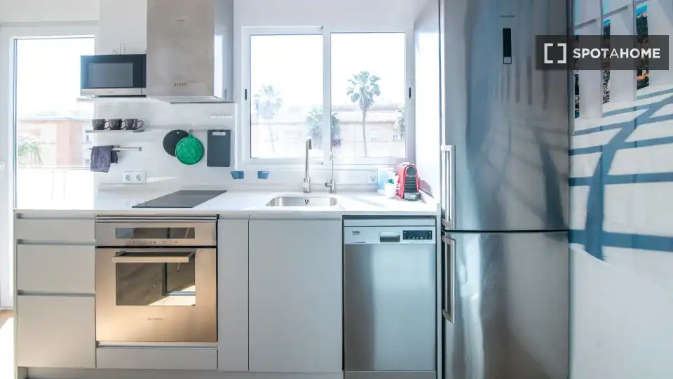 Kitchen of Flat for rent in Poblats Marítims