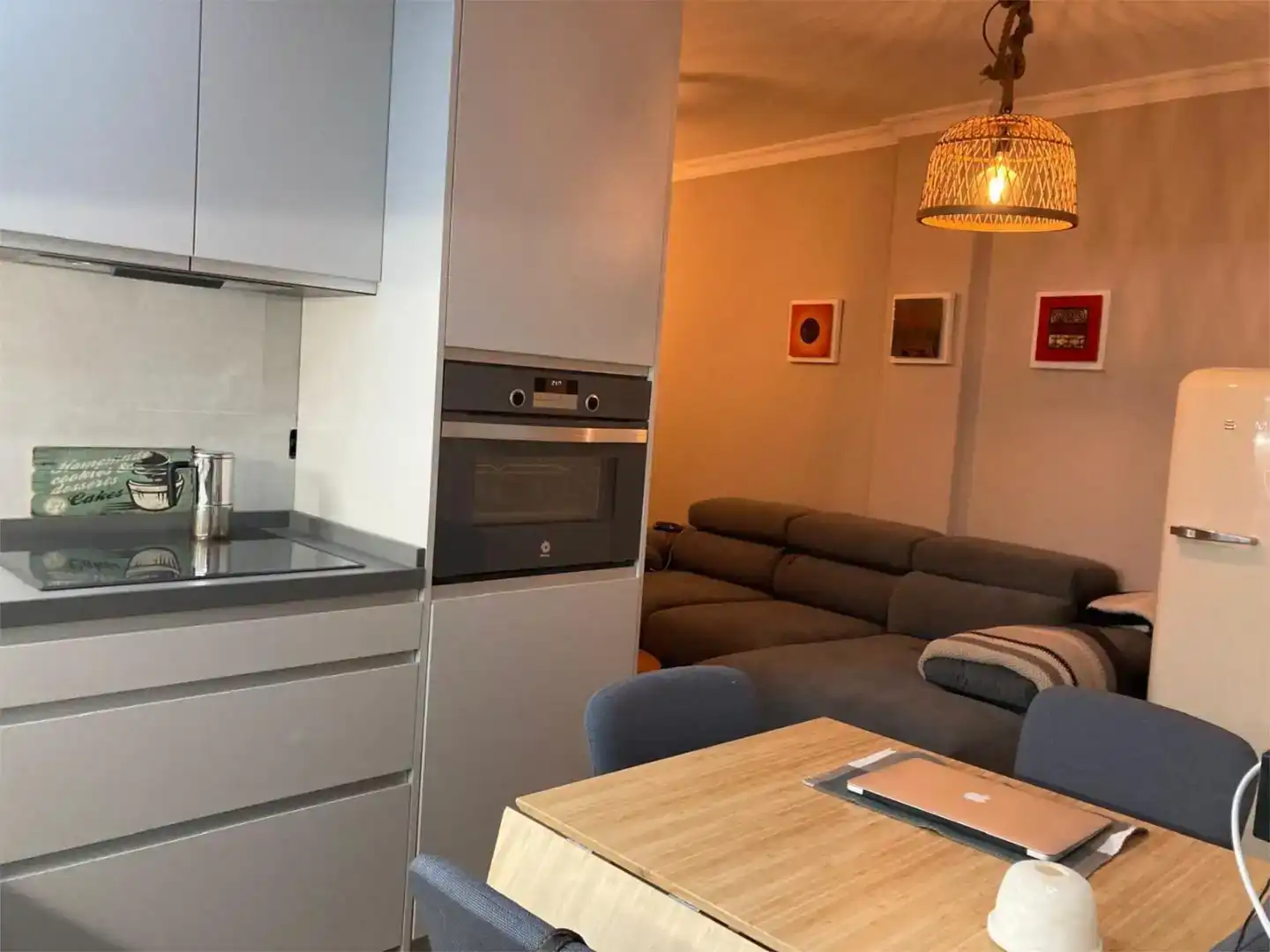 Küche von Wohnung zur Miete in Mijas mit Klimaanlage, Parkett und Möbliert