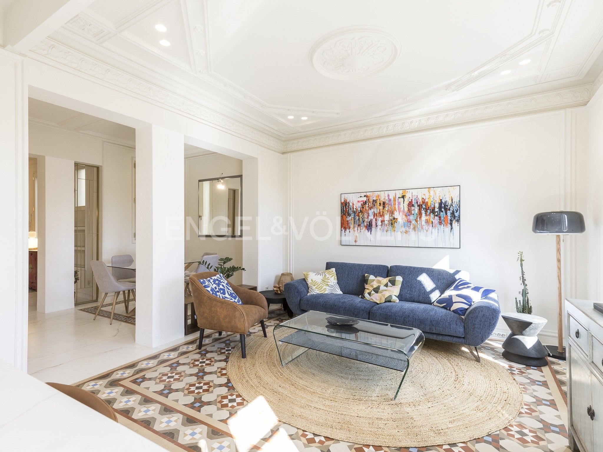 Sala d'estar de Àtic de lloguer en  Barcelona Capital amb Aire condicionat, Calefacció i Parquet