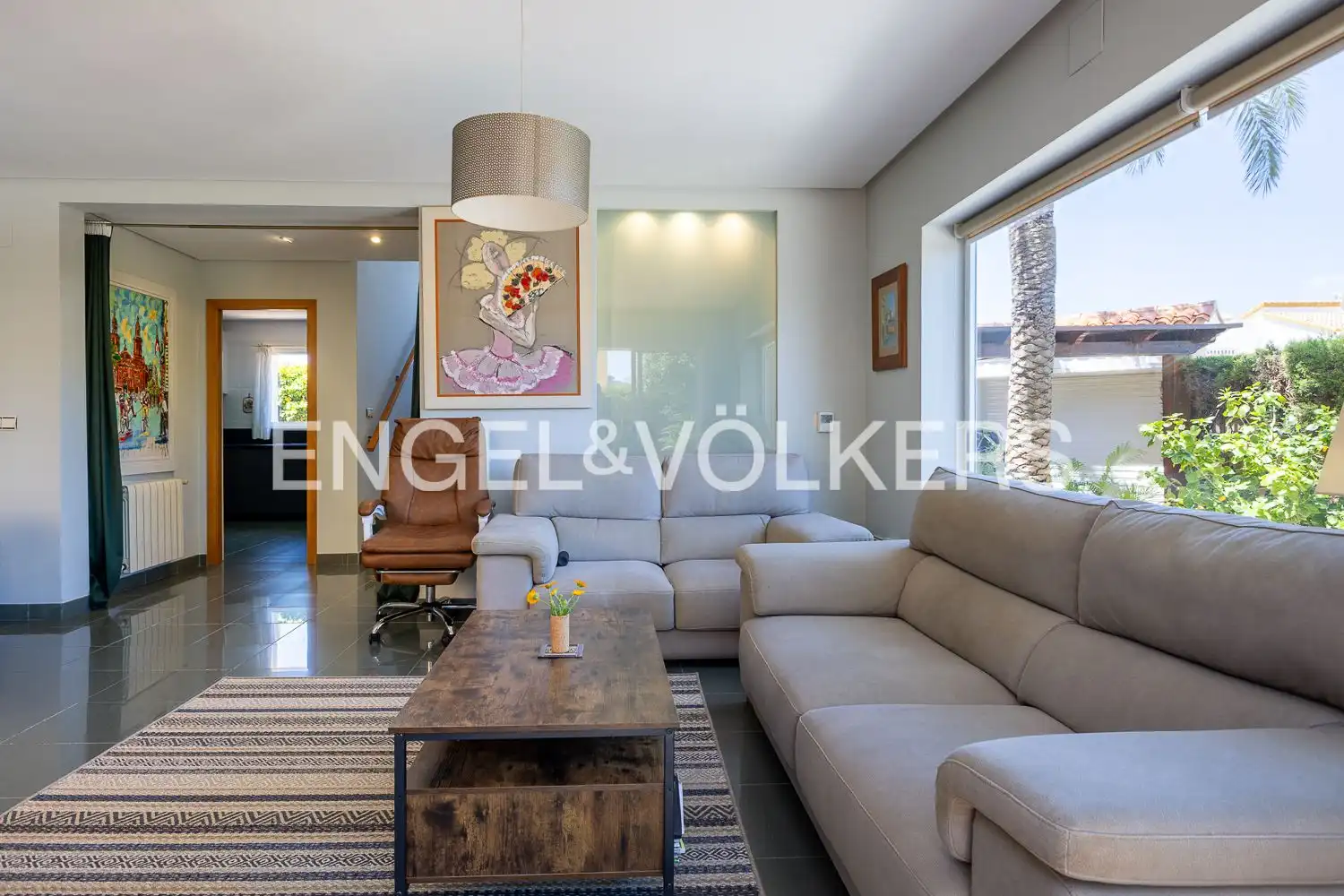 Sala de estar de Casa o chalet en venta en Dénia con Aire acondicionado, Calefacción y Jardín privado