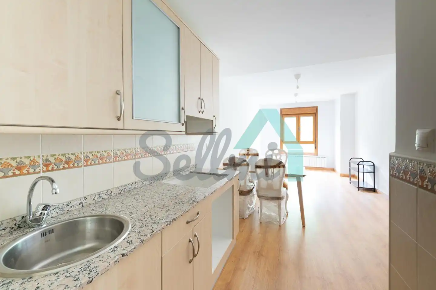 Kitchen of Flat for sale in Aller  with Heating, Terrace and Storage room