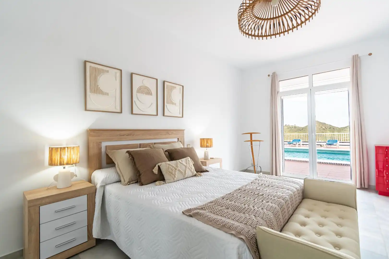 Dormitori de Casa o xalet en venda en Águilas amb Aire condicionat, Jardí privat i Terrassa