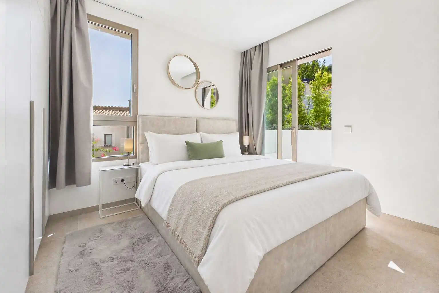Schlafzimmer von Einfamilien-Reihenhaus zum Verkauf in Capdepera mit Klimaanlage, Terrasse und Möbliert