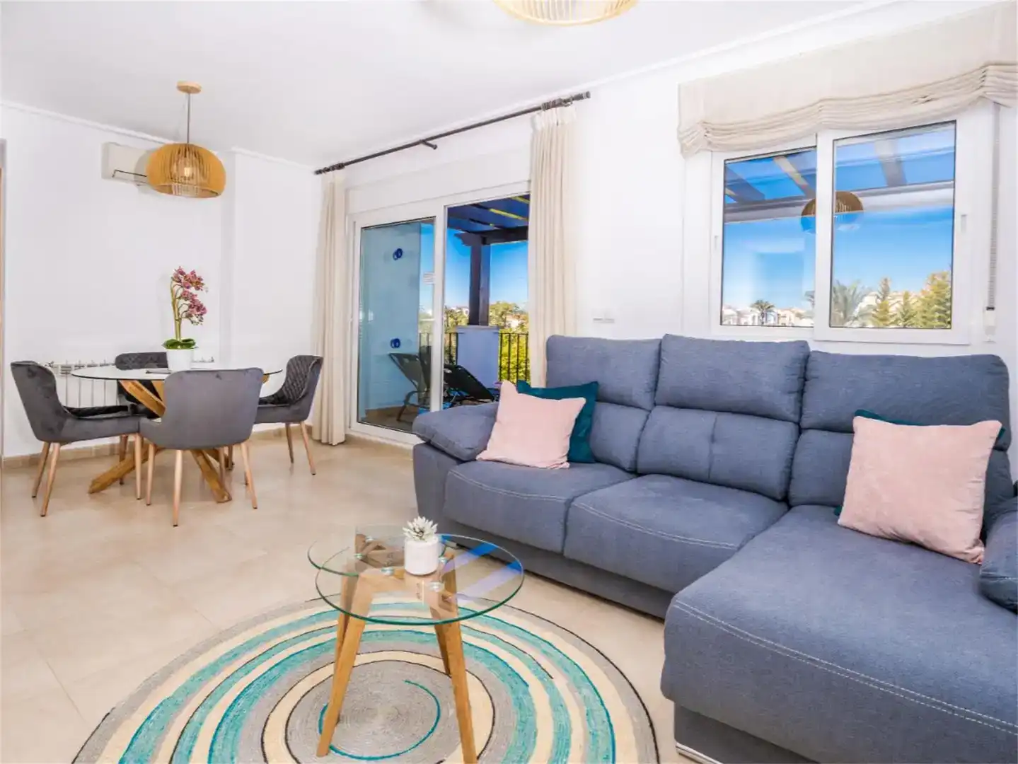 Sala d'estar de Apartament en venda en Torre-Pacheco amb Aire condicionat, Piscina i Balcó