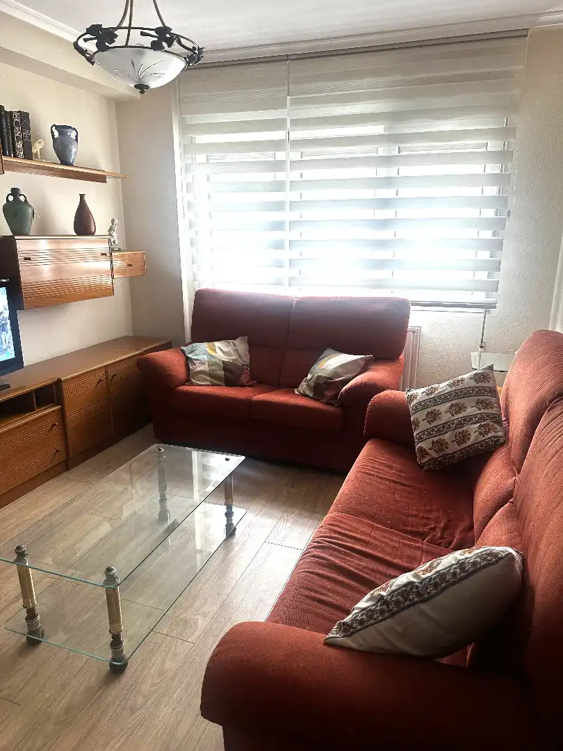 Sala d'estar de Pis en venda en Gijón  amb Calefacció, Moblat i Forn