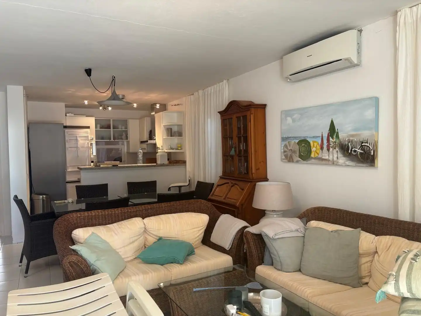 Living room of Houses for sale in Sant Josep de sa Talaia  with Air Conditioner, Heating and Private garden