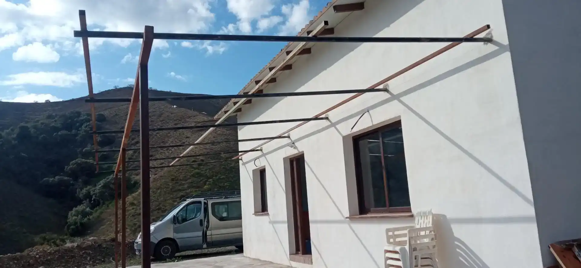 Vista exterior de Casa adosada en venta en Almáchar