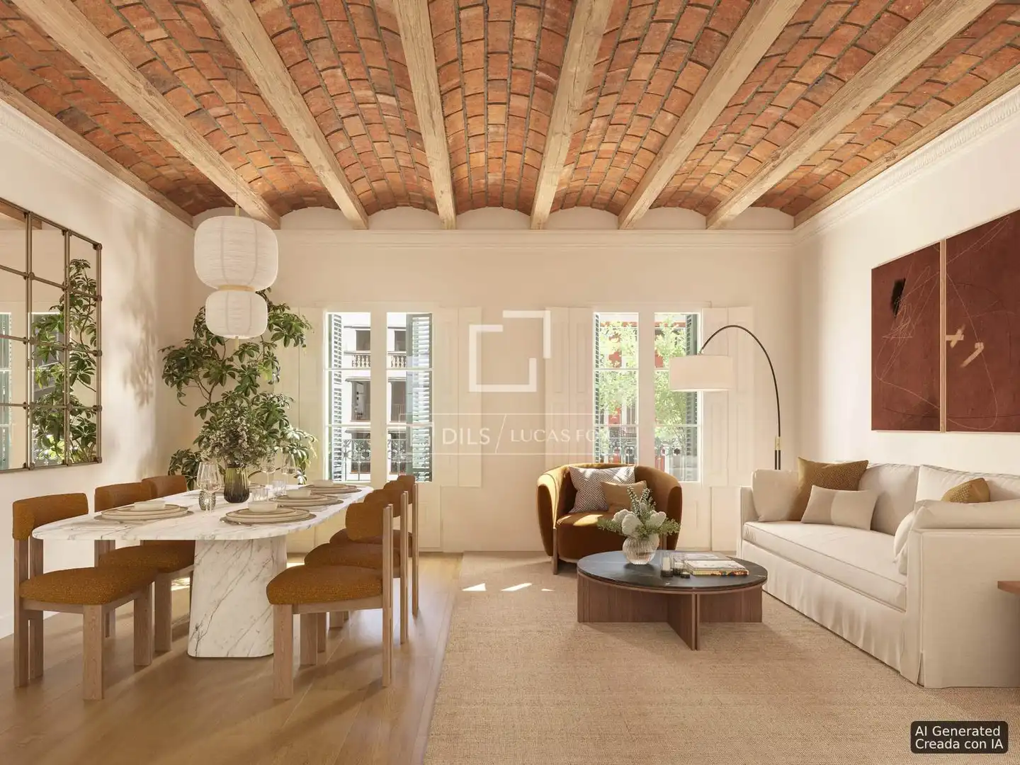 Sala de estar de Piso en venta en Barcelona con Terraza y Balcón