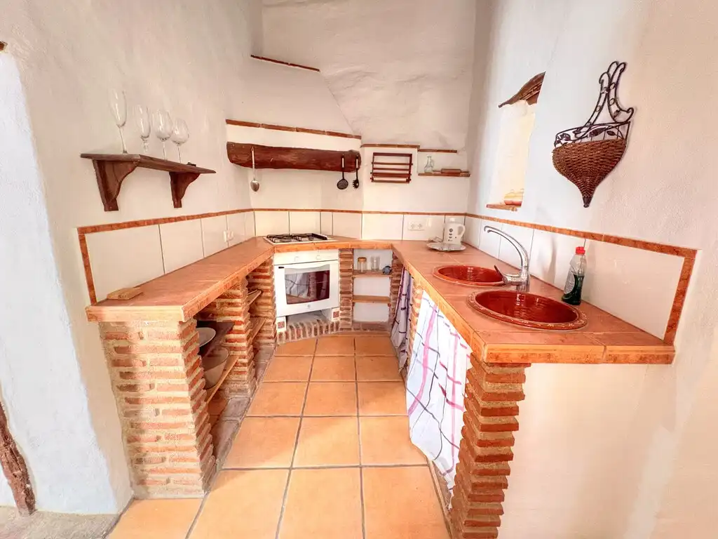 Cocina de Finca rústica en venta en Benamargosa con Jardín privado y Amueblado