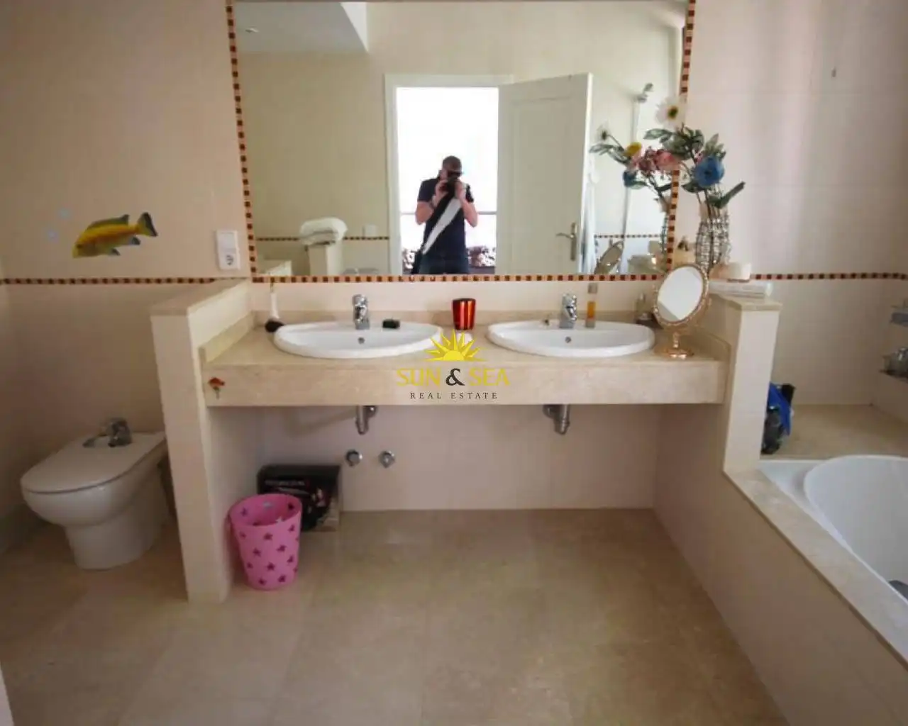 Bathroom of Houses for rent in Altea  with Air Conditioner, Private garden and Terrace