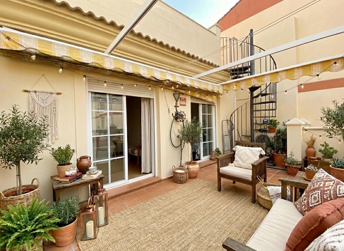 Terrasse von Dachboden zum Verkauf in Rincón de la Victoria mit Klimaanlage, Terrasse und Abstellraum