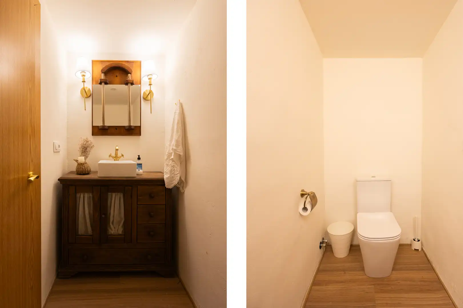 Baño de Casa o chalet en venta en El Puente del Arzobispo con Aire acondicionado, Calefacción y Jardín privado