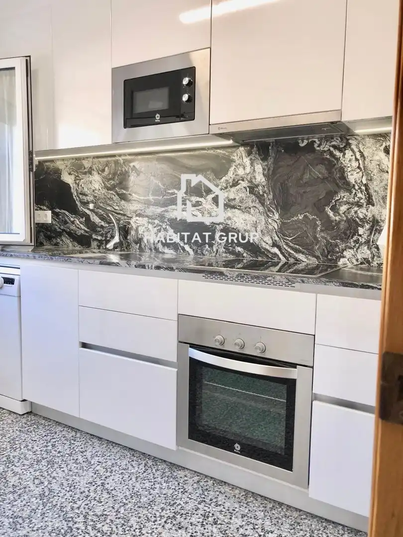 Cuina de Casa o xalet en venda en Olot amb Calefacció, Jardí privat i Terrassa
