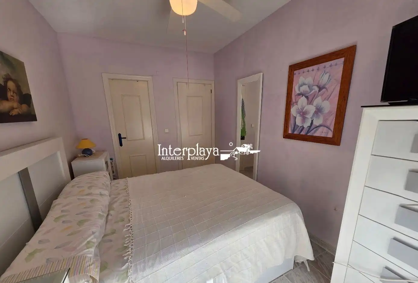 Schlafzimmer von Maisonette zum Verkauf in La Manga del Mar Menor mit Klimaanlage, Möbliert und Gemeinschaftspool