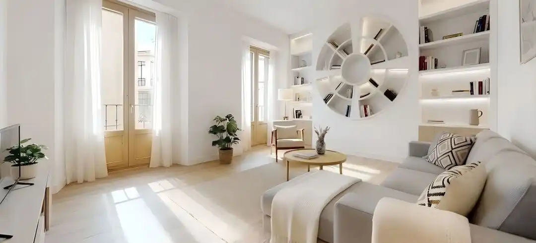 Living room of Flat for sale in Madrid  with Balcony
