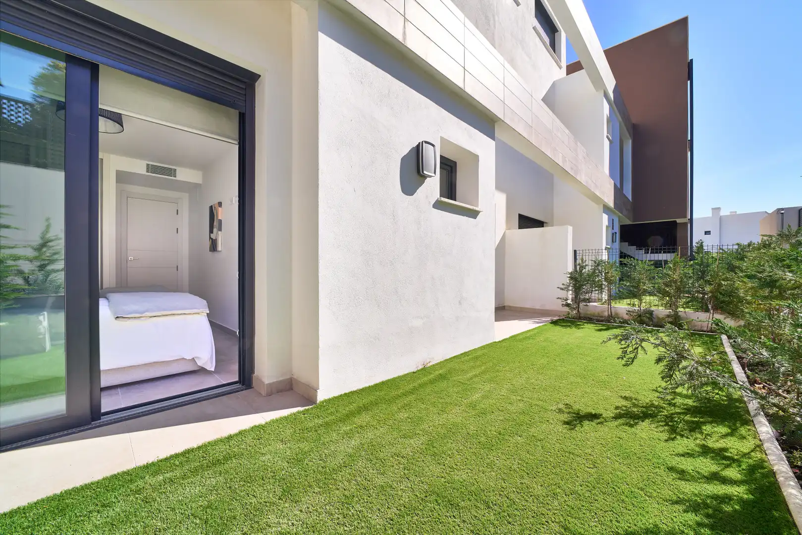 Terraza de Planta baja en venta en Estepona con Aire acondicionado, Jardín privado y Terraza