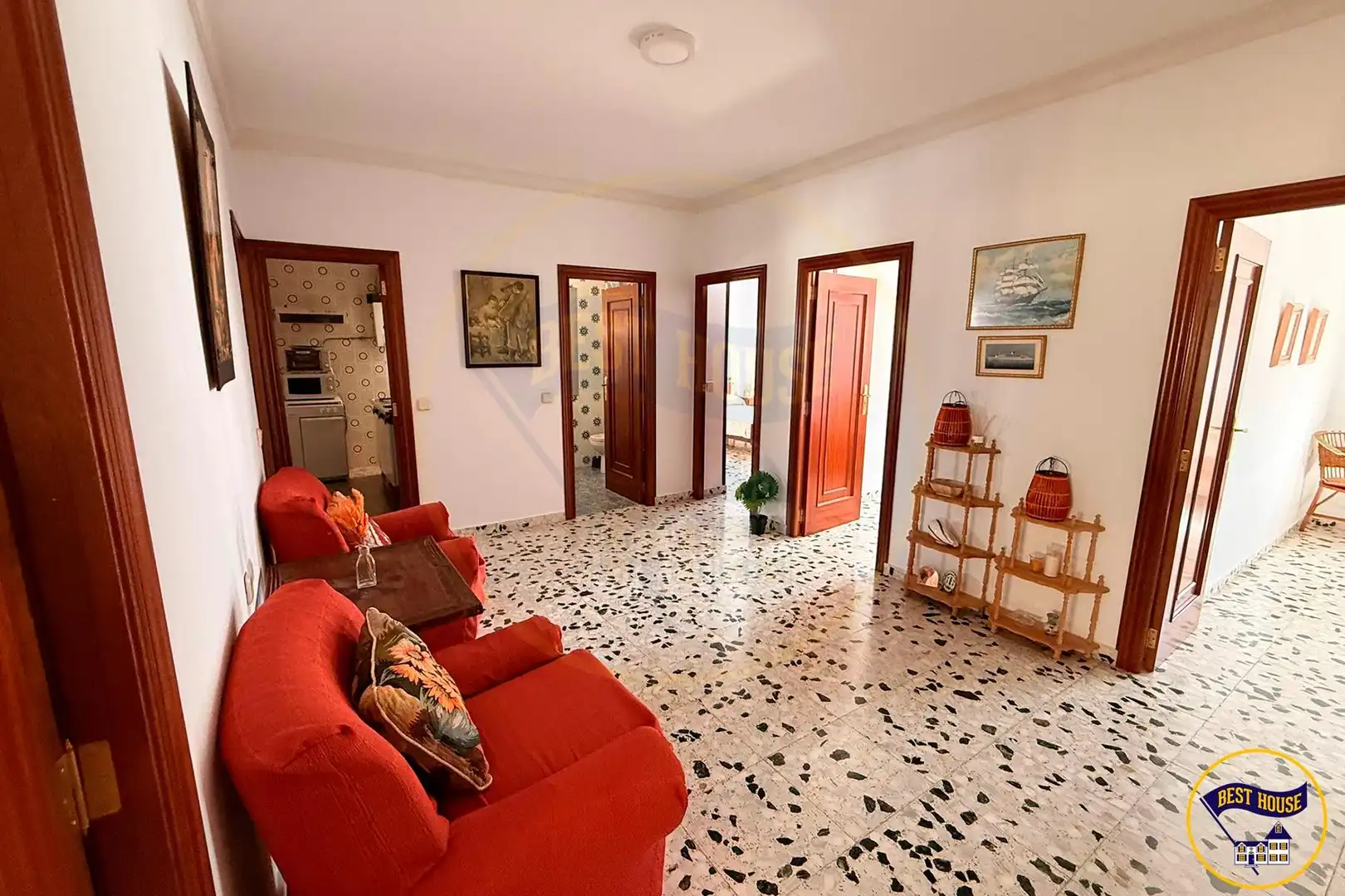 Wohnzimmer von Wohnung zum Verkauf in Carboneras de Guadazaón mit Terrasse, Abstellraum und Möbliert