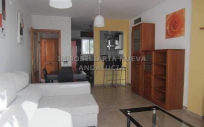 Living room of Flat for sale in Roquetas de Mar  with Air Conditioner, Private garden and Terrace