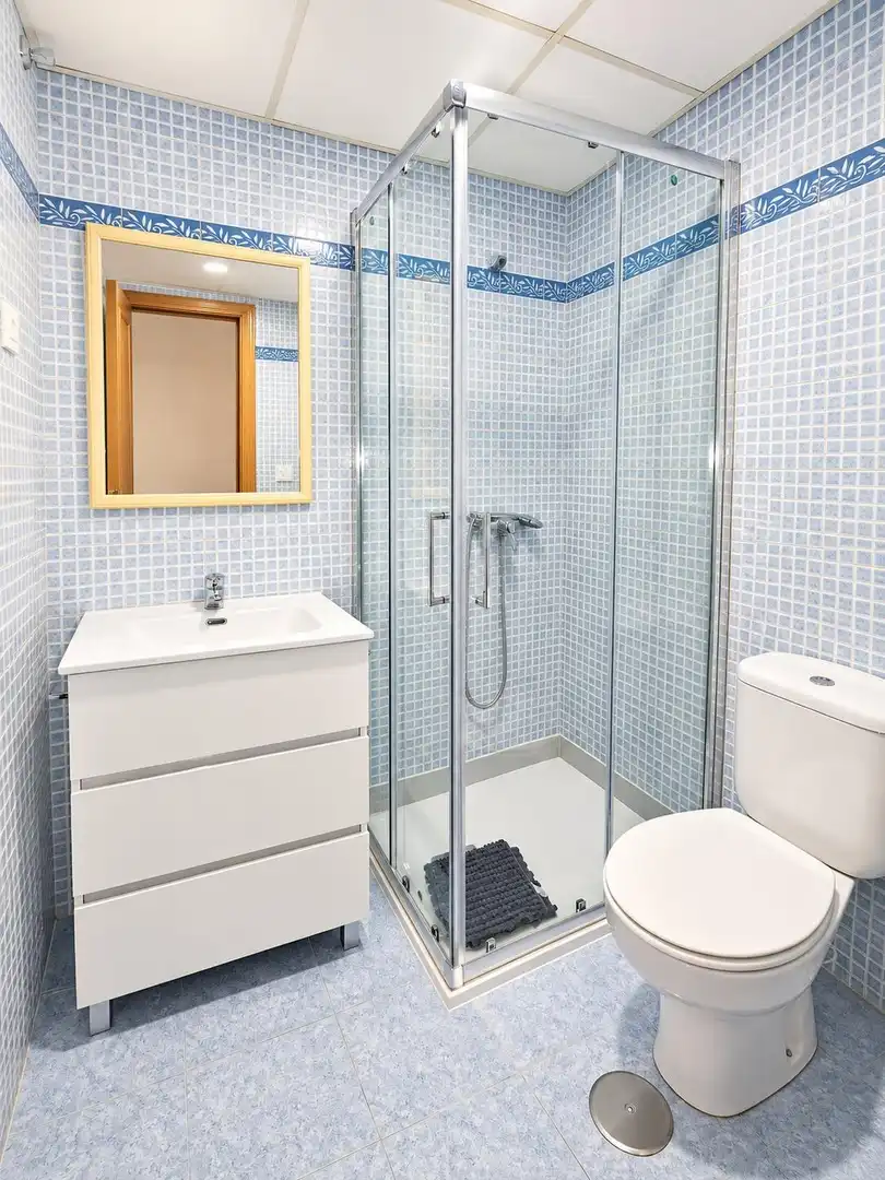 Baño de Piso de alquiler en Málaga con Terraza, Amueblado y Piscina comunitaria