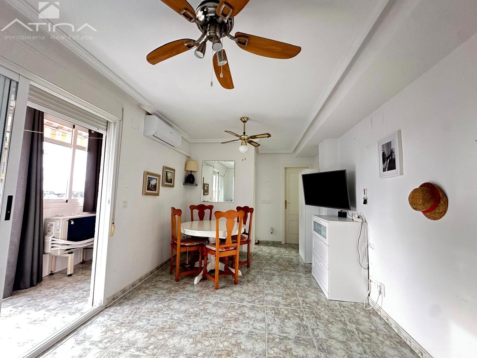 Comedor de Apartamento en venta en Bellreguard con Aire acondicionado, Terraza y Amueblado