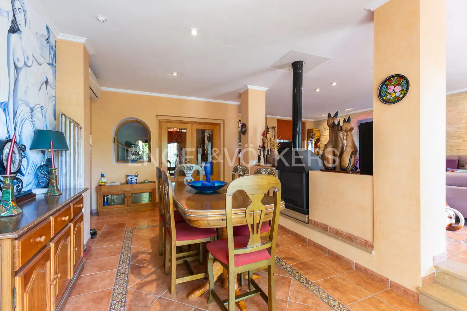 Dining room of Houses for sale in Benifaió  with Air Conditioner, Heating and Private garden